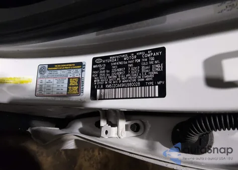 2019 Hyundai Tucson Se z USA, uszkodzony, nr VIN KM8J2CA49KU980028